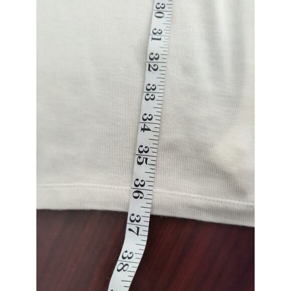 Philosophy Open Front Cardigan Women's Size L White Long Sleeve Longline Sweater - Picture 8 of 12